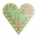 5Pcs Heart Shaped Red Light Kit DIY Breathing Light Parts DC4-6V Speed Adjustable