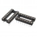 10pcs 16 Pins 2.54mm DIP Straight Plug Double Row Circular Hole IC Socket Connector Adaptor