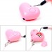 Heart Style Emergency Personal Alarm Key Chain with SOS & LED Light for Women / Kids / Girls / Superior, Random Color