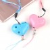 Heart Style Emergency Personal Alarm Key Chain with SOS & LED Light for Women / Kids / Girls / Superior, Random Color