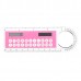 10CM Solar Magnifier Mini Calculator Multifunction Ultra-thin Ruler Office Supplies Gift Best Gift