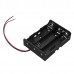 New Version DC 11.1V 3 Slot 3 Series 18650 Battery Holder Box Case With 2 Leads And Spring